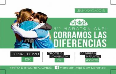 Se viene la 4ta edición de la Maratón ALPI en San Lorenzo