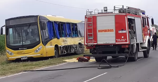 Colectivo perdió un neumático y provocó un choque con 13 heridos en la zona de la tragedia de Monticas 