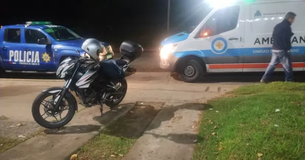 Motociclista resultó lesionado tras accidente vial en Fray Luis Beltrán