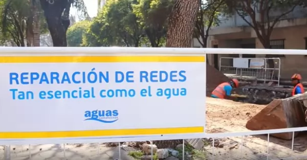 Capitán Bermúdez: baja presión de agua en un sector de Barrio Centro por obras