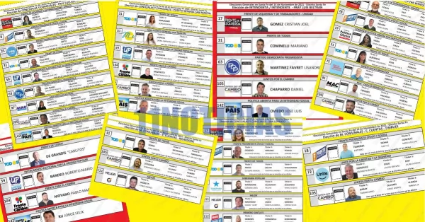 Así son las boletas para las elecciones generales en la región