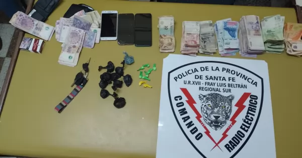 Detuvieron a dos jóvenes que hacían delivery de drogas en Beltrán 