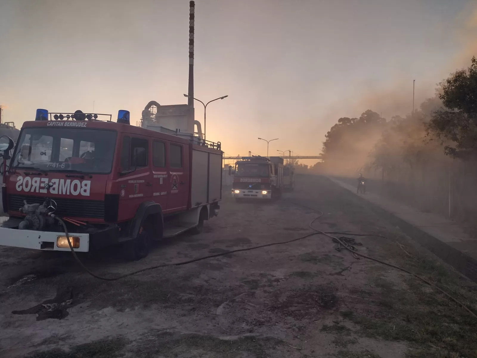 Navidad movida: siete intervenciones de los Bomberos de Capitán Bermúdez en pocas horas