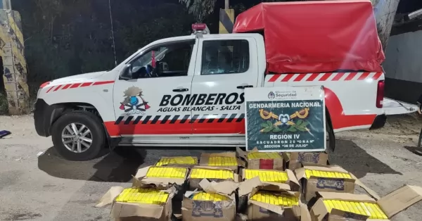 Transportaban más de 300 kilos de cocaína en una camioneta de Bomberos Voluntarios