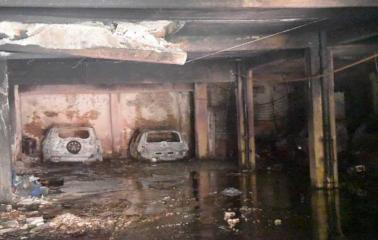 Rosario: Peligro de derrumbe en el edificio tras el fatal incendio en la cochera