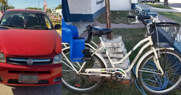 Una ciclista quedó inconsciente y fue hospitalizada tras ser chocada por un auto