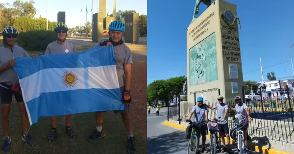 Ciclistas realizaron el camino de San Martín de Buenos Aires a San Lorenzo