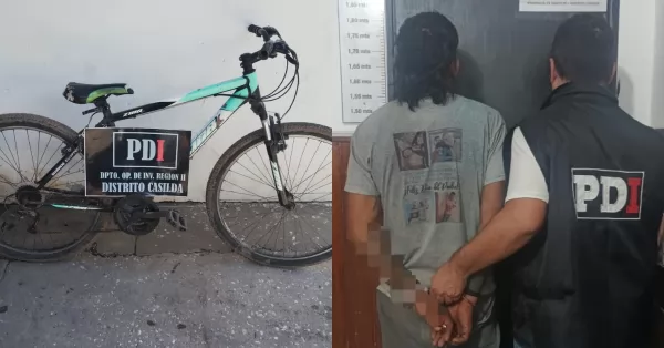 Detuvieron en Casilda a un hombre acusado de robar una bicicleta a punta de cuchillo