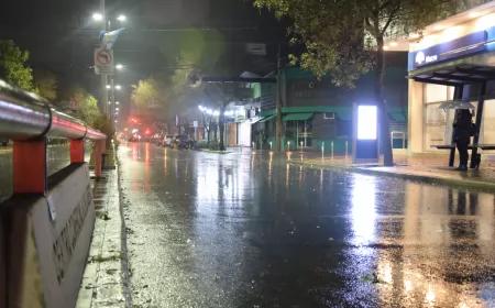 Miércoles con lluvia débil y una máxima de 22 grados en la ciudad de San Lorenzo y alrededores