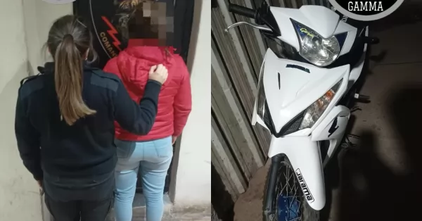 Circulaba en una moto robada hace casi cuatro años y fue detenida en San Lorenzo