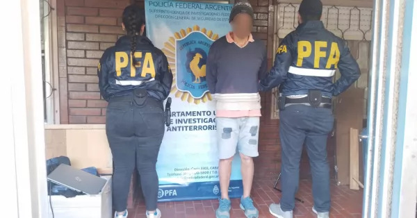 Un detenido por las amenazas de bomba durante la visita de Milei a la Bolsa de Comercio de Rosario 