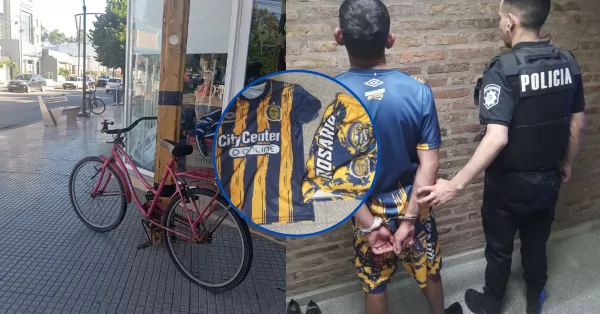 Falso cliente se probó ropa y salió armado: robó dinero, pero se olvidó la bicicleta y fue detenido