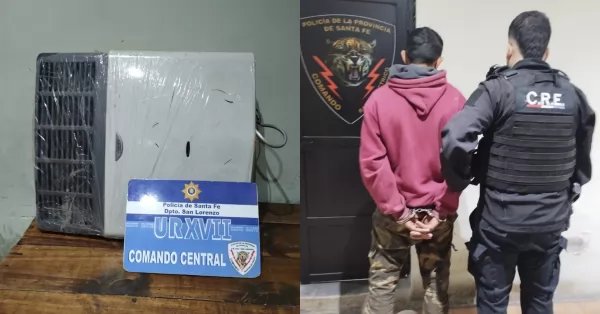 Vendía una estufa presuntamente robada y fue detenido en San Lorenzo 