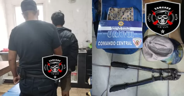 Intentó robar una bicicleta que estaba atada en el centro de San Lorenzo y fue detenido 