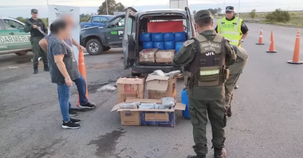 Tres correntinos detenidos por transportar 236 kilos de marihuana por la Autopista Rosario - Santa Fe