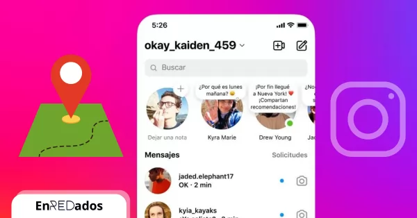 Instagram prueba añadir la ubicación en “Notas”