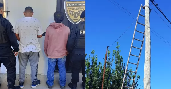 Dos jóvenes fueron detenidos en San Lorenzo cuando intentaban engancharse de la luz