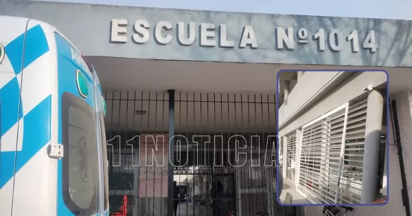 Fray Luis Beltrán: una reja de gran porte cayó sobre seis alumnas de la Escuela N°1014