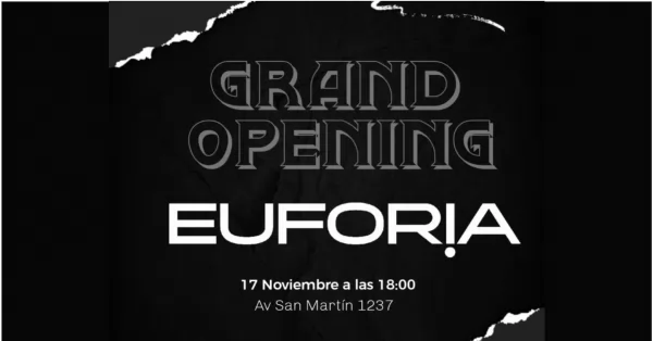 Euforia Clothing inaugura nuevo local y sortea 30 mil pesos en órdenes de compra