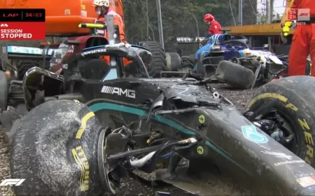 Impresionante accidente en la Fórmula 1 entre Bottas y Russell