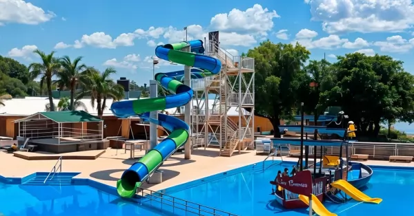 El Polideportivo de San Lorenzo inaugura la temporada de verano con nuevos juegos gigantes