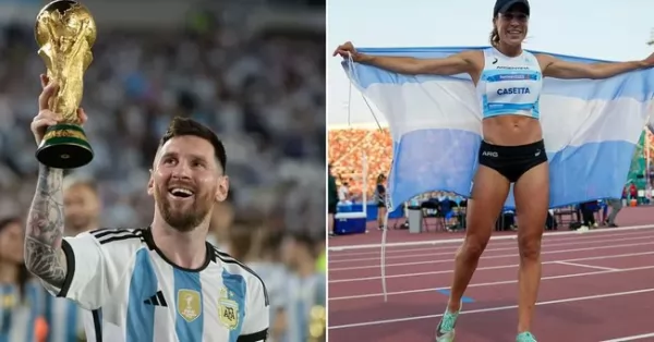 Belén Casetta y Lionel Messi fueron ganadores del Olimpia de Oro