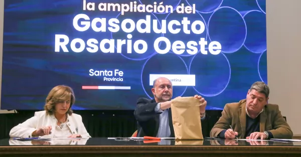 La provincia adjudicó la obra de ampliación del Gasoducto Gran Rosario