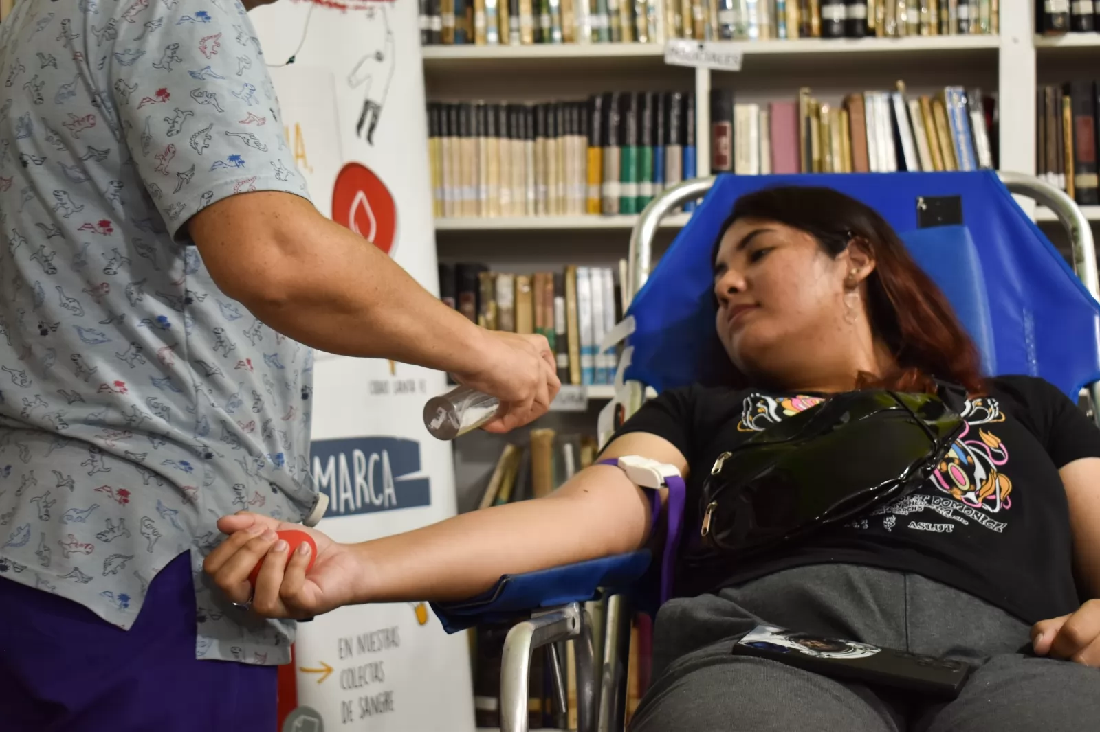 Récord de donantes en la colecta de sangre de Capitán Bermúdez 