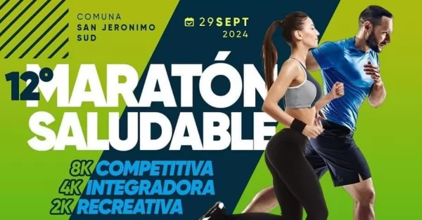 En septiembre se realizará una nueva edición de la Maratón Saludable en San Jerónimo Sud 