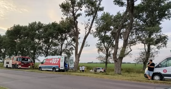 Roldán: dos muertos y un herido en un siniestro vial en ruta 9