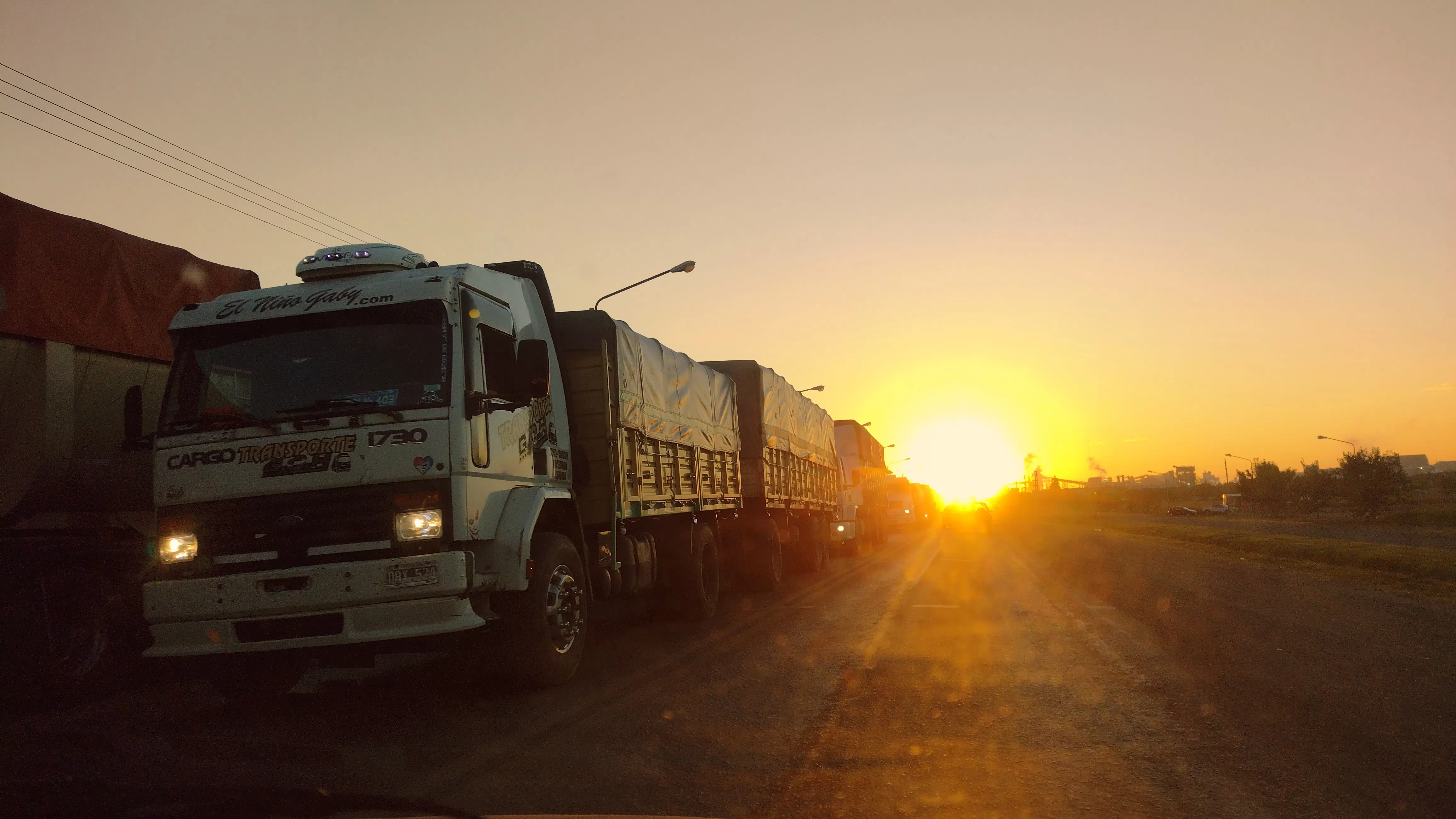 Otra jornada de calor intenso en el Cordón Industrial 