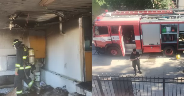 Una vivienda se incendió en Beltrán y los bomberos debieron ingresar por la fuerza