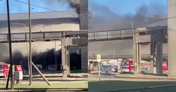 Incendio en una celda de la empresa Renova en Timbúes  