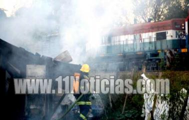 Incendio en una vivienda en Fray Luis Beltrán