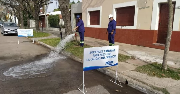 Aguas Santafesinas realizará purgado de cañerías en Barrio Mitre el próximo lunes