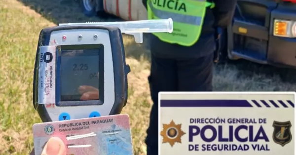 Operativos Navidad: camionero paraguayo circulaba por la ruta nacional 11 con 2,25 de alcohol en sangre