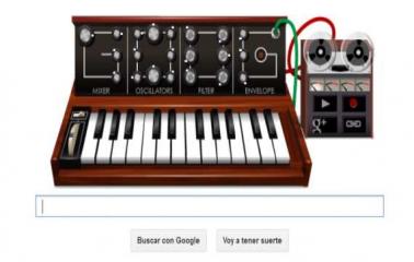Google y su doodle musical homenajean a Robert Moog