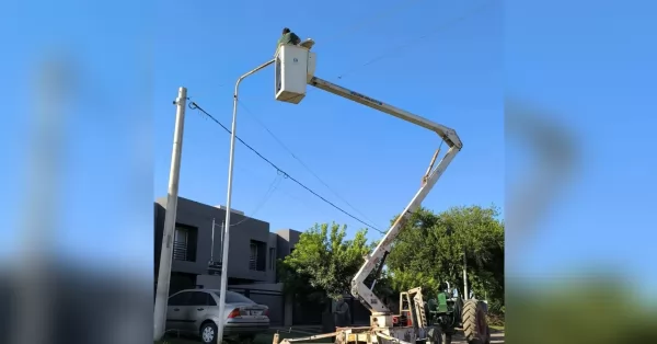 Avanza la incorporación de luces led en los barrios de Ricardone 