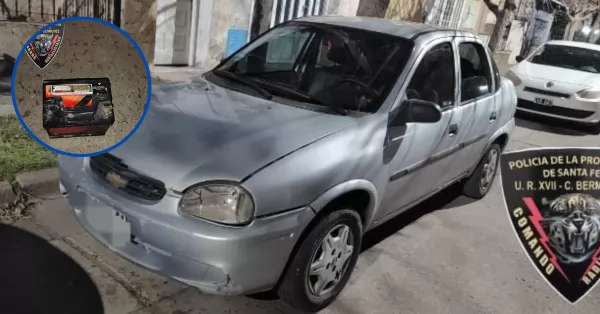 Bermúdez: robó una batería de auto y huyó de la policía cuando lo quisieron detener