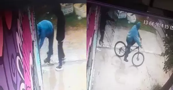 Beltrán: entraron a una casa, robaron una bicicleta y quedaron grabados