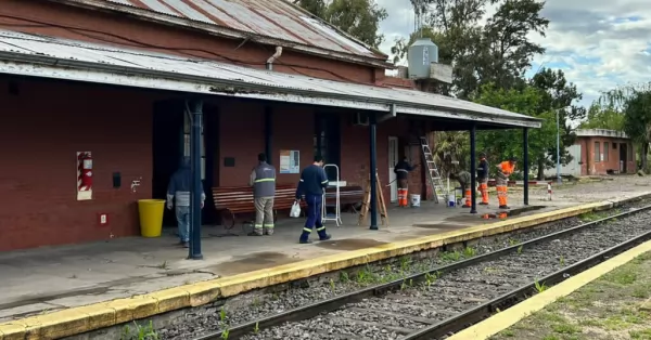 San Lorenzo: realizan obras de refacción en la estación de trenes de barrio Moreno