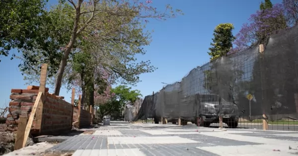 San Lorenzo: avanza la construcción de la rambla en el tramo central de la costanera Parente 