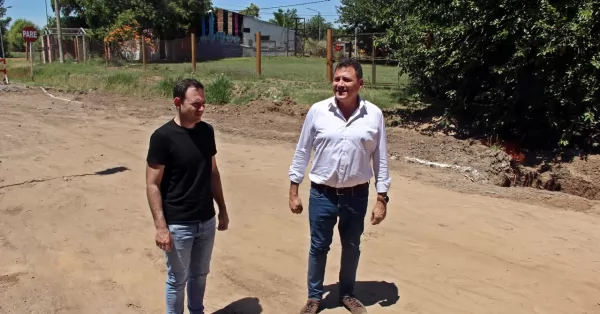 San Lorenzo: avanza la obra de remodelación integral de calle Juan Manuel de Rosas 