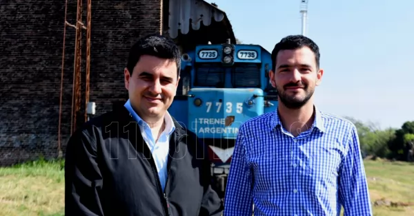 Toniolli impulsa la recuperación de trenes de cercanía y Rosario - San Lorenzo es uno de los objetivos 