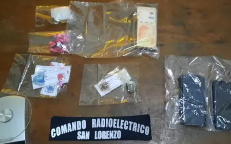 San Lorenzo: Fueron detenidos en un operativo policial con marihuana y cocaína dentro de su auto  