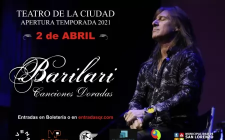 Adrián Barilari se presenta el viernes en el teatro de San Lorenzo