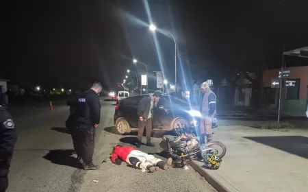 Beltrán: Chocó a un motociclista y se subió a la garita de calle Moreno