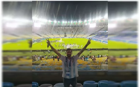 Pura emoción: un sanlorencino contó como vivió la final de la Copa América en el Maracaná