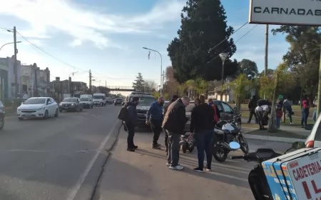 Accidente de tránsito en Fray Luis Beltrán con heridos leves