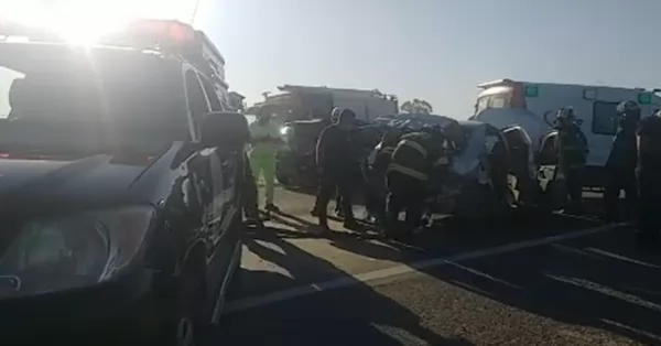 Otro más: choque en cadena en la autopista Rosario – Santa Fe a la altura de San Lorenzo